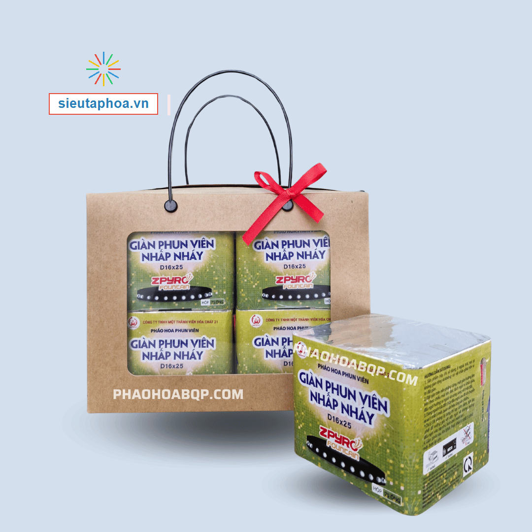 Combo 04 Giàn Phun Viên Nhấp Nháy 2025 Mẫu Mới