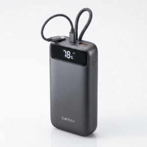 Pin Sạc Dự Phòng CUKTECH CP24 20000mAh Sạc Nhanh 40W (Tích Hợp Cáp Type-C Liền Thân)