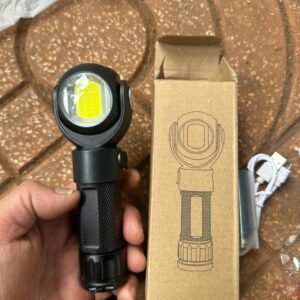 Đèn Pin Siêu Sáng Đa Năng Đầu Xoay 360 Độ COB LED (Đuôi Hít Nam Châm - Sạc USB)
