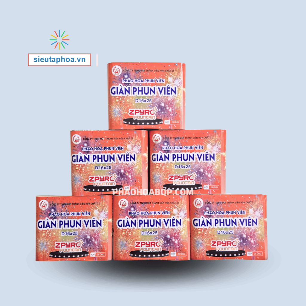 Giàn Phun Viên 2025 Mẫu Mới Bộ Quốc Phòng Tết 2026 D16x25