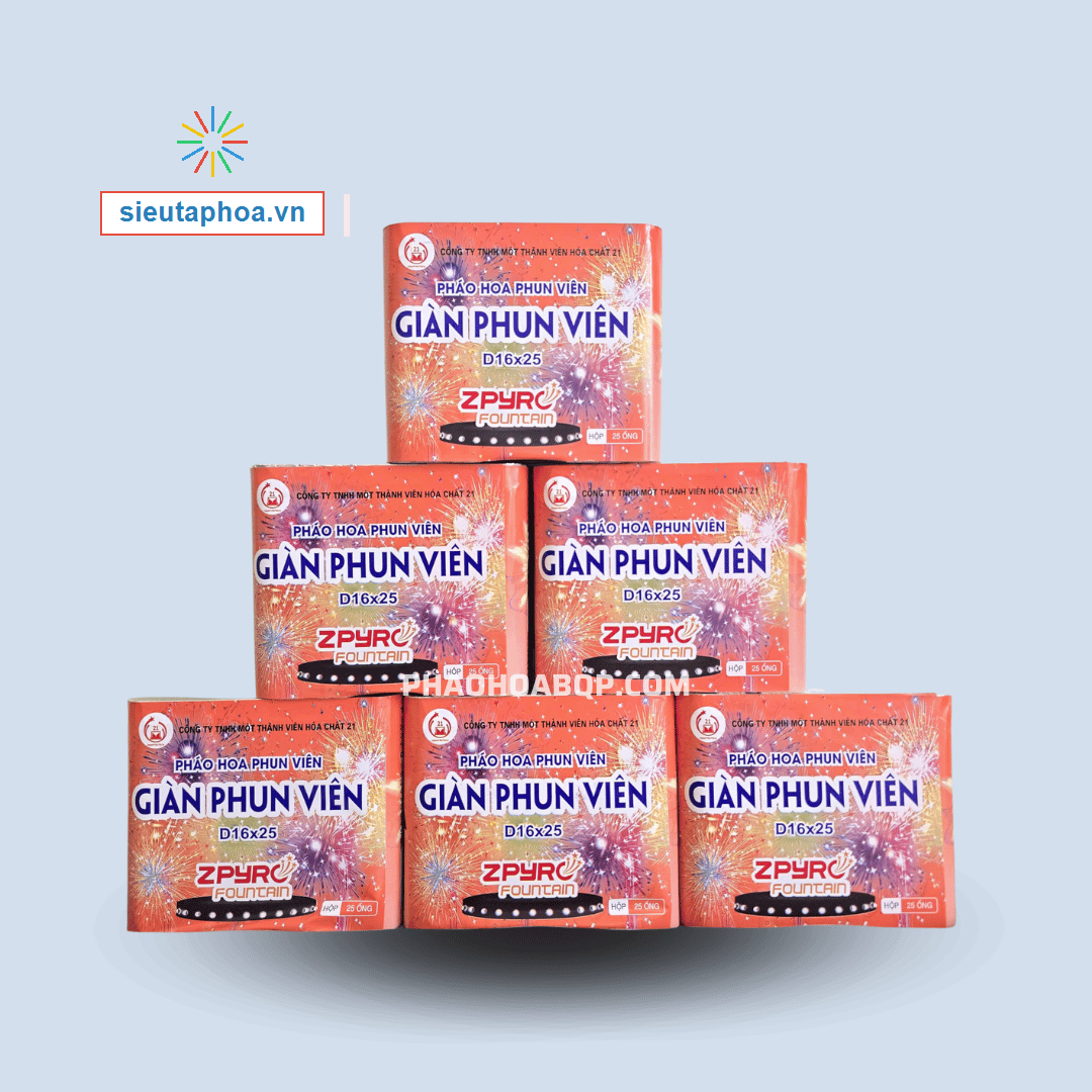 Giàn Phun Viên 2025 Mẫu Mới Bộ Quốc Phòng Tết 2026 D16x25